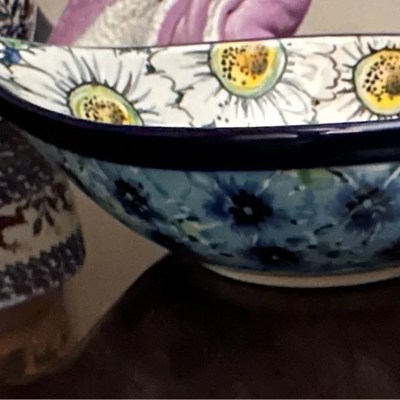 Unikat Polish Pottery spoon rest or utensil rest. Used for display only! - Picture 3 of 3